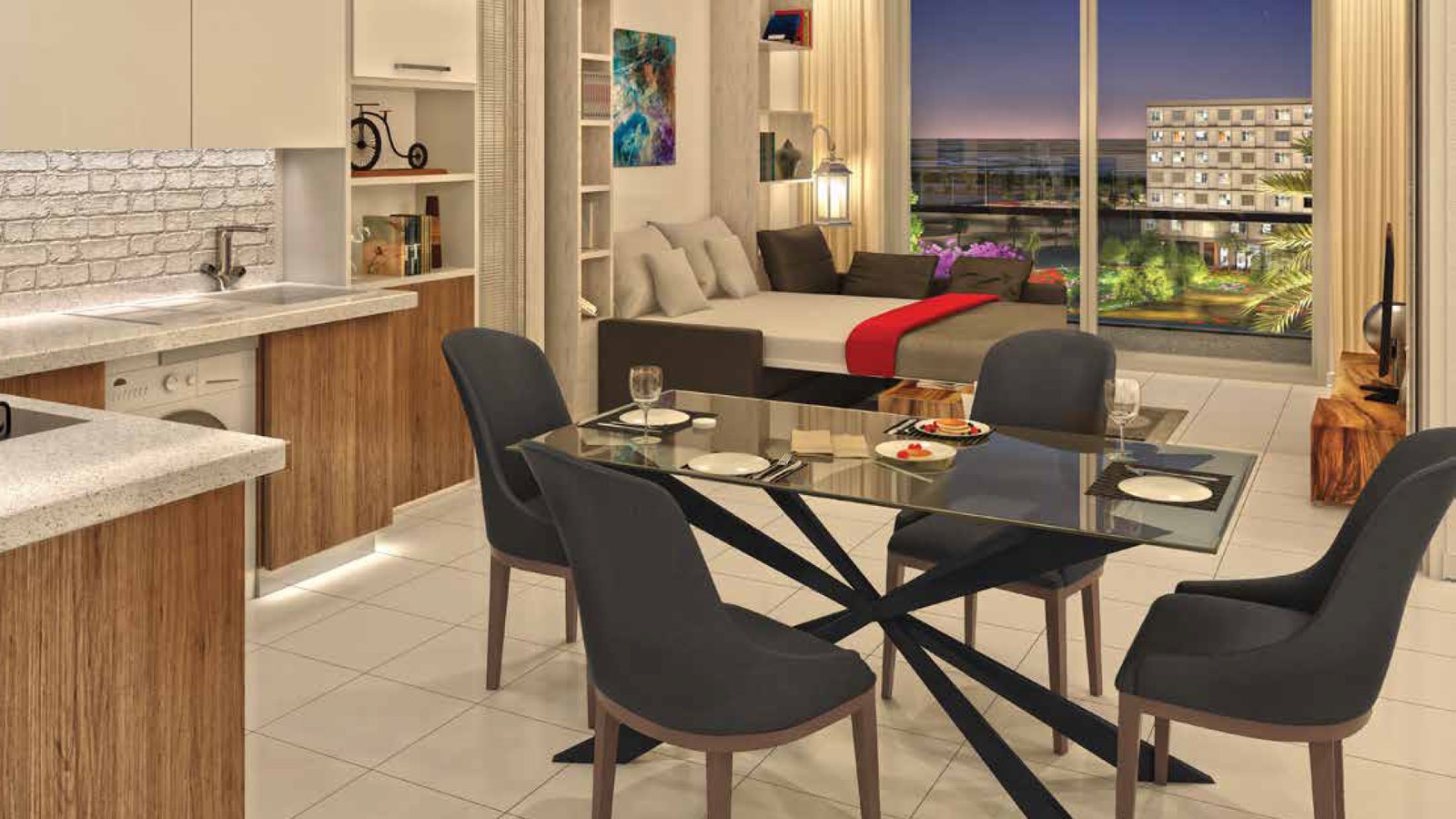 Homes and landscaping in Al Warsan, Dubai