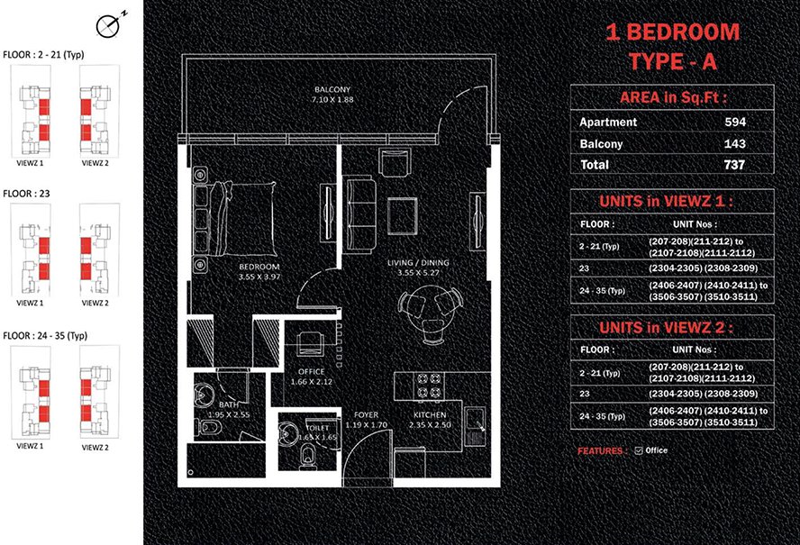 Viewz floor plan 1